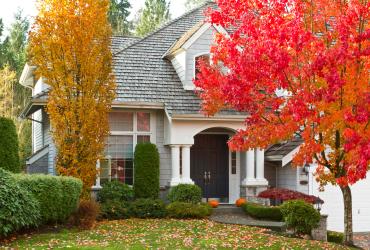 Residential Home during Fall Season